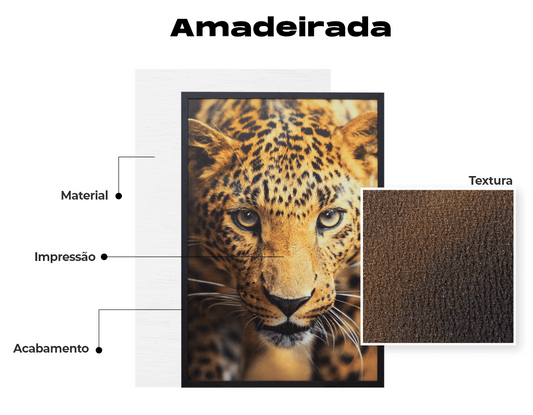 Quadro Impressão Amadeirada