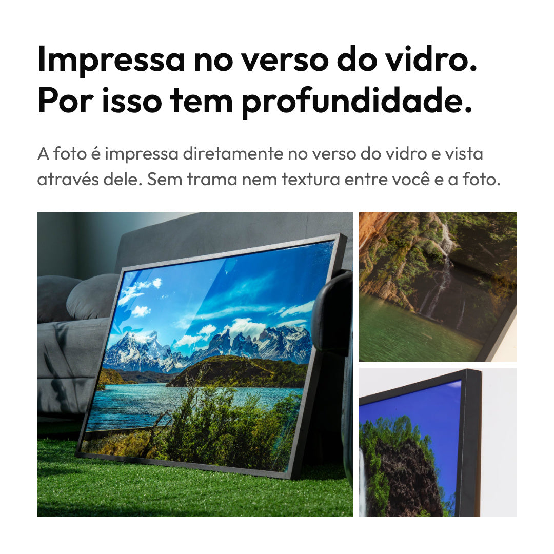 Quadro Impressão Direta em Vidro