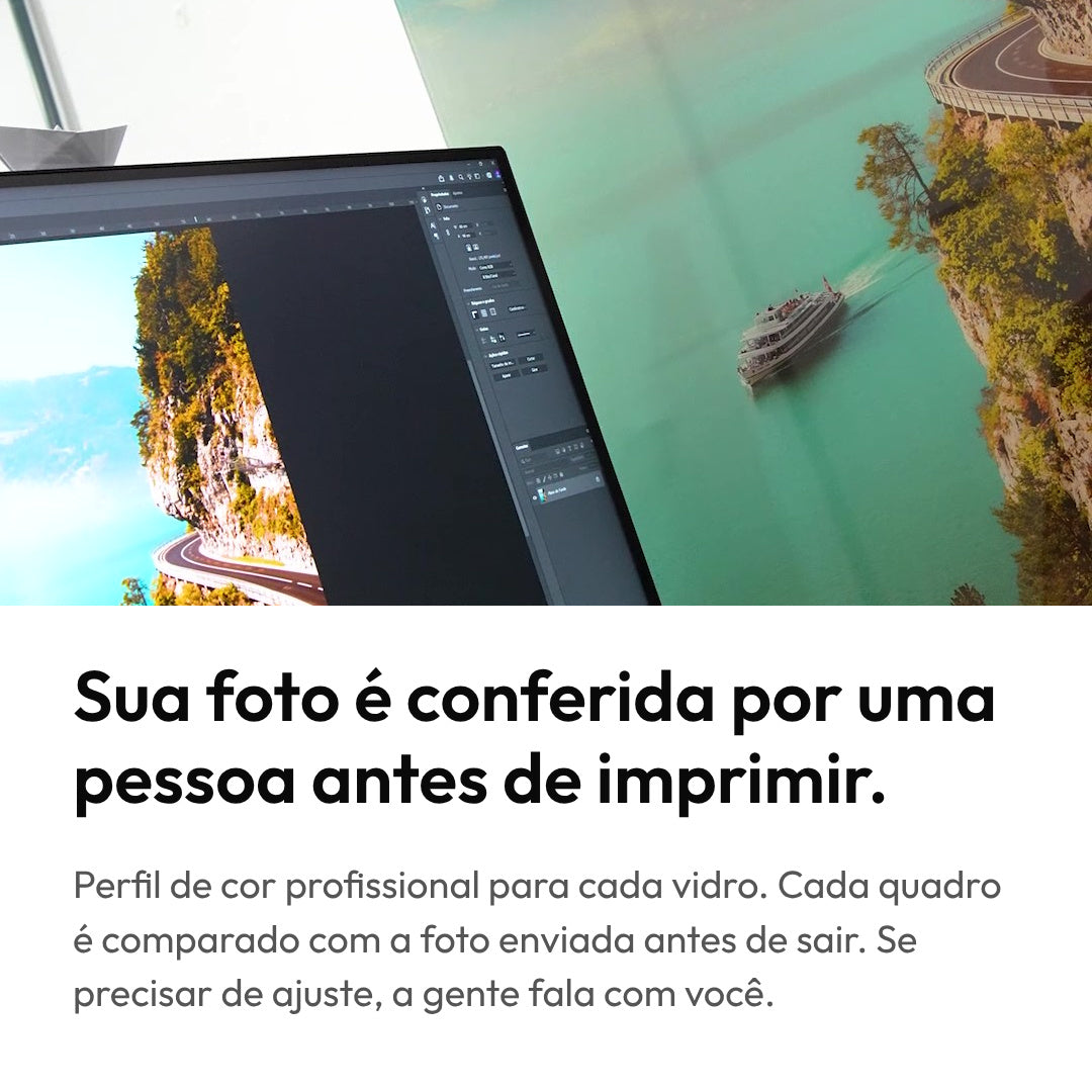 Quadro Impressão Direta em Vidro