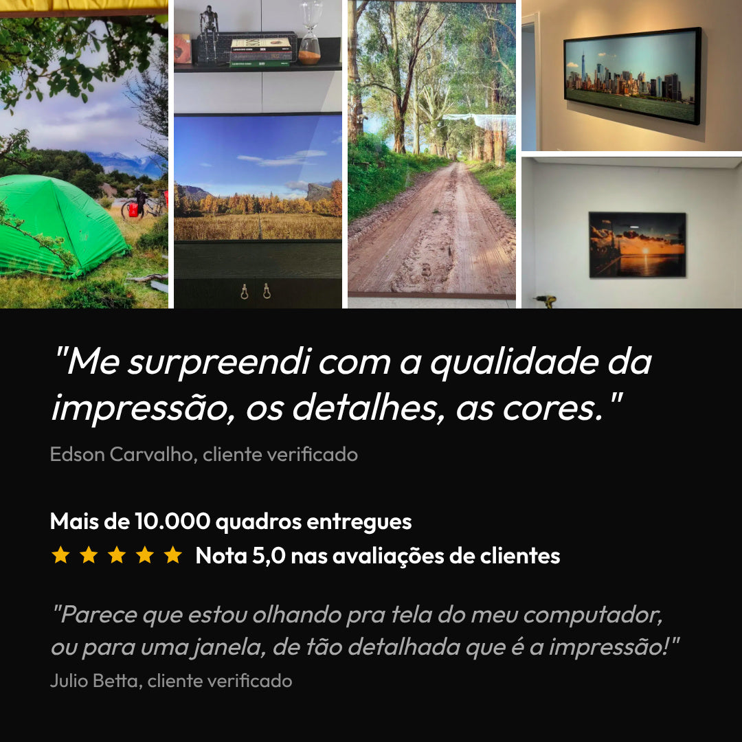 Quadro Impressão Direta em Vidro